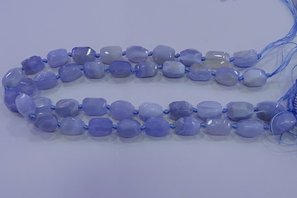 CNG5728 12*16mm - 13*18mm faceted nuggets blue lace agate beads