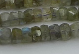 CNG5751 15.5 inches 5*7mm faceted nuggets labradorite beads