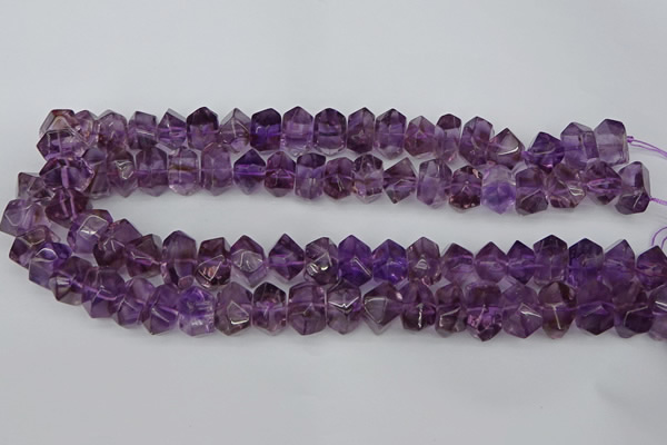 CNG5780 10*14mm - 12*16mm faceted nuggets amethyst beads