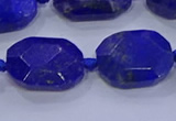 CNG5817 15.5 inches 10*14mm - 12*16mm faceted freeform lapis lazuli beads