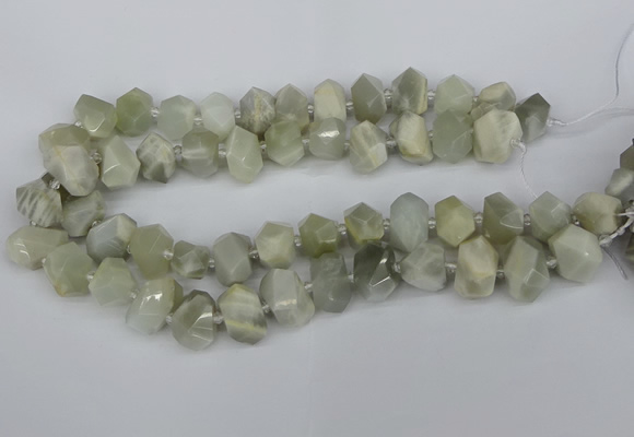 CNG5832 15.5 inches 12*16mm - 15*20mm faceted nuggets moonstone beads