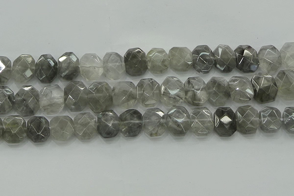 CNG5870 15.5 inches 8*12mm - 12*16mm faceted freeform cloudy quartz beads