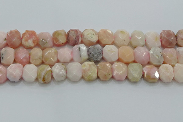 CNG5873 8*12mm - 12*16mm faceted freeform natural pink opal beads