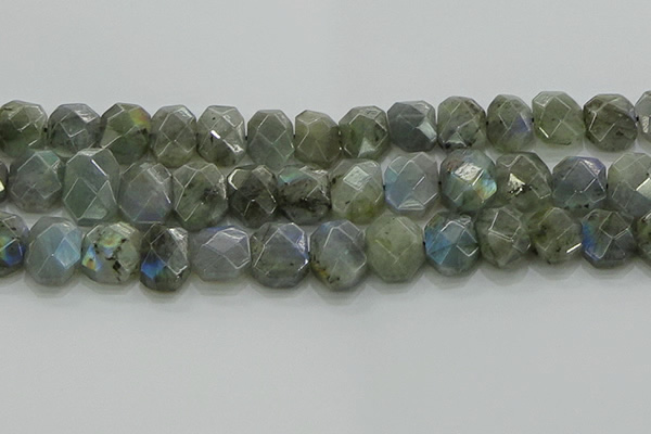 CNG5874 15.5 inches 8*12mm - 12*16mm faceted freeform labradorite beads