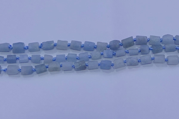 CNG5900 15.5 inches 4*6mm - 6*10mm nuggets rough aquamarine beads