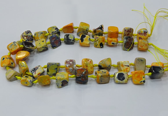 CNG6001 15.5 inches 12*16mm - 15*18mm nuggets agate beads