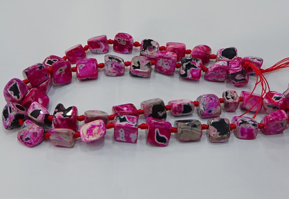 CNG6003 15.5 inches 12*16mm - 15*18mm nuggets agate beads