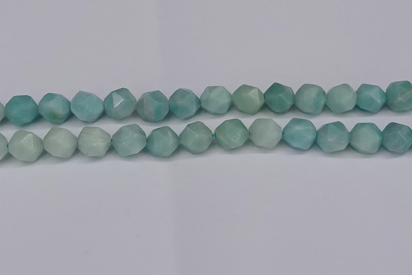 CNG6035 15.5 inches 12mm faceted nuggets amazonite beads
