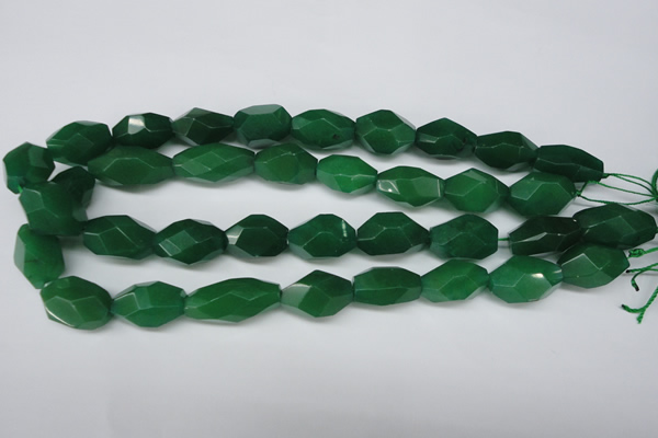 CNG605 14*22mm – 13*28mm faceted nuggets green aventurine beads