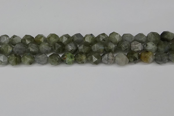 CNG6184 15.5 inches 10mm faceted nuggets labradorite beads