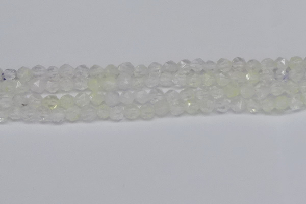 CNG6258 15.5 inches 6mm faceted nuggets green cherry quartz beads