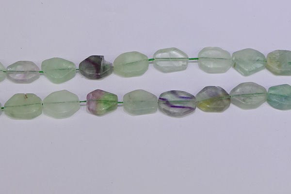 CNG6334 15.5 inches 14*18mm - 16*22mm freeform fluorite beads