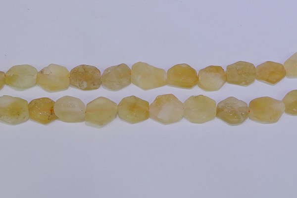 CNG6355 15.5 inches 14*18mm - 16*22mm freeform matte citrine beads