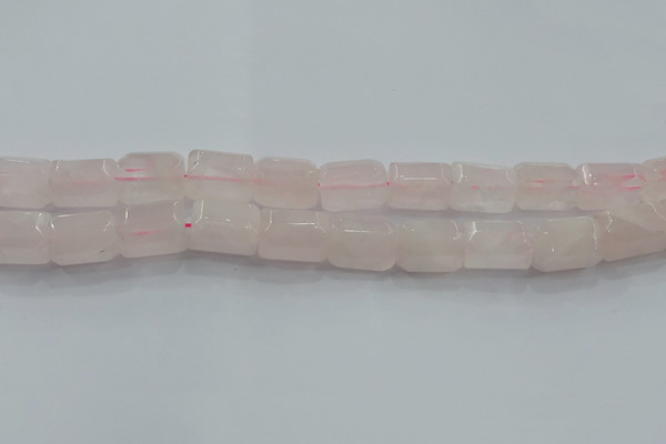 CNG6403 15.5 inches 15*20mm faceted nuggets rose quartz beads