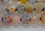CNG6501 15.5 inches 8mm faceted nuggets agate beads wholesale