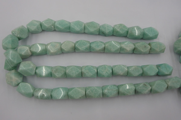 CNG657 15.5 inches 13*18mm faceted nuggets amazonite beads