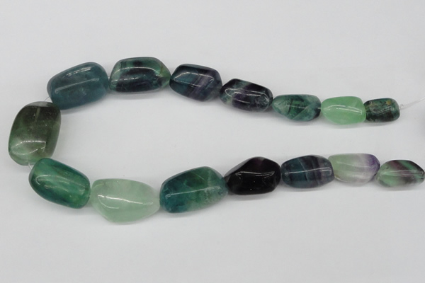CNG68 15.5 inches 10*16mm - 25*35mm nuggets fluorite gemstone beads