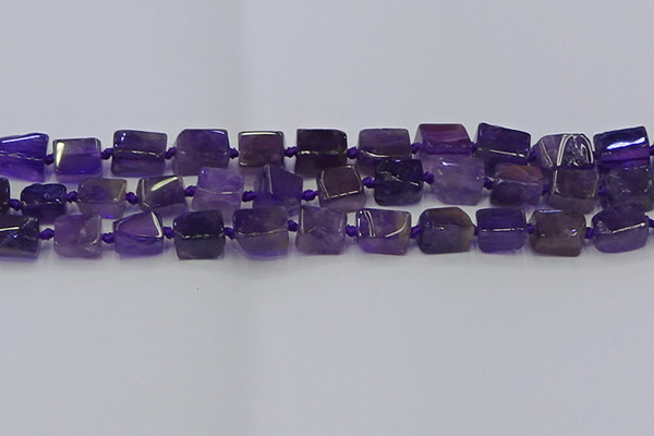 CNG6818 15.5 inches 5*8mm - 8*12mm nuggets amethyst beads