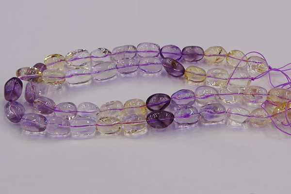 CNG6860 15.5 inches 12*16mm - 13*18mm nuggets amethyst & citrine beads