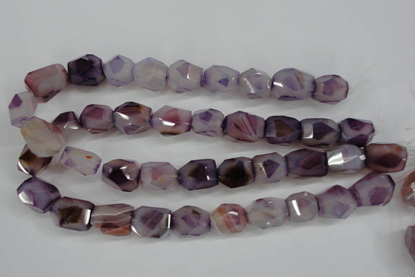 CNG688 15.5 inches 15*18mm - 18*20mm faceted nuggets agate beads