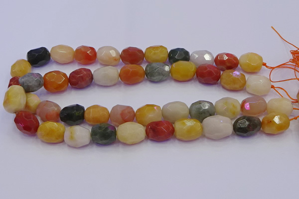 CNG6890 12*16mm - 13*18mm faceted nuggets mixed rutilated quartz beads