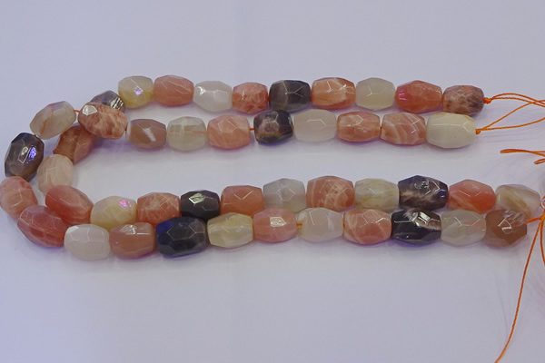 CNG6898 12*16mm - 13*18mm faceted nuggets mixed moonstone beads