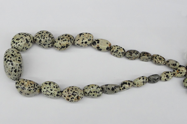 CNG69 15.5 inches 10*16mm - 25*35mm nuggets dalmatian jasper beads