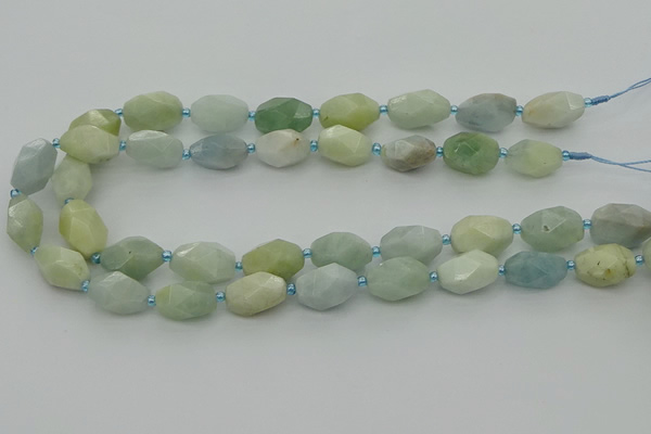 CNG6919 15.5 inches 12*16mm - 13*18mm faceted nuggets aquamarine beads