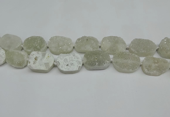 CNG7021 15.5 inches 20*28mm - 25*35mm freeform druzy agate beads