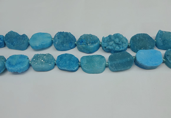 CNG7025 15.5 inches 20*28mm - 25*35mm freeform druzy agate beads