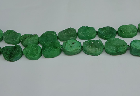CNG7026 15.5 inches 20*28mm - 25*35mm freeform druzy agate beads