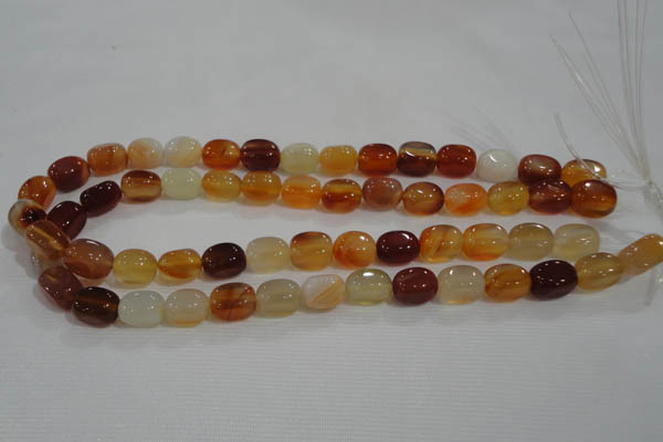 CNG714 15.5 inches 10*14mm nuggets red agate beads wholesale