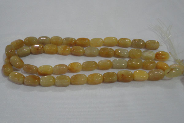 CNG717 15.5 inches 10*16mm nuggets yellow jade beads wholesale