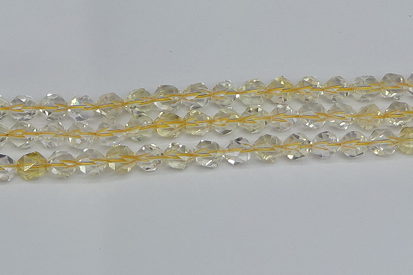 CNG7232 15.5 inches 10mm faceted nuggets citrine gemstone beads