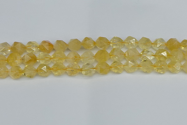 CNG7238 15.5 inches 12mm faceted nuggets citrine beads wholesale