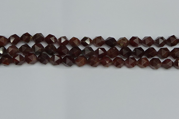 CNG7272 15.5 inches 10mm faceted nuggets orange garnet beads