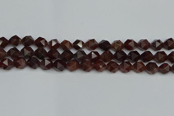 CNG7273 15.5 inches 12mm faceted nuggets orange garnet beads