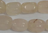 CNG729 15.5 inches 15*18mm nuggets rose quartz beads wholesale
