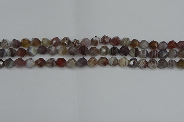 CNG7345 15.5 inches 6mm faceted nuggets botswana agate beads
