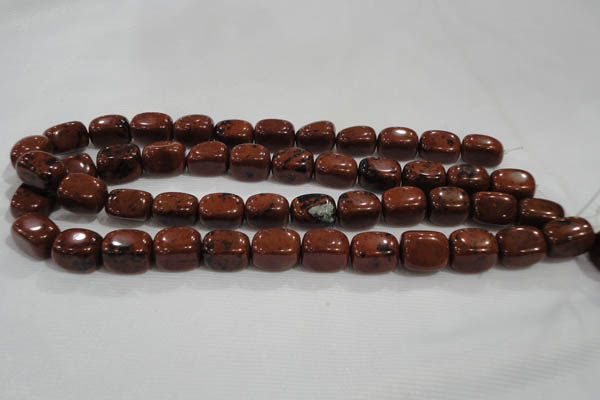 CNG741 15.5 inches 12*16mm nuggets mahogany obsidian beads wholesale