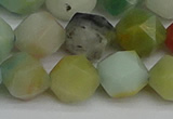 CNG7418 15.5 inches 12mm faceted nuggets amazonite beads