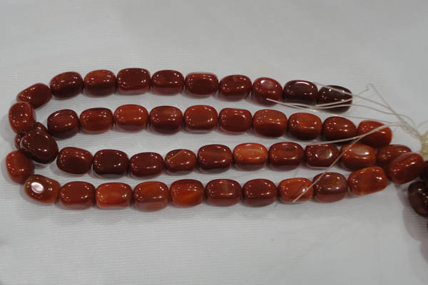 CNG747 15.5 inches 13*18mm nuggets red agate beads wholesale