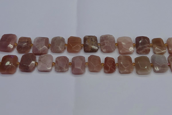 CNG7476 15.5 inches 18*25mm - 20*28mm faceted freeform sunstone beads