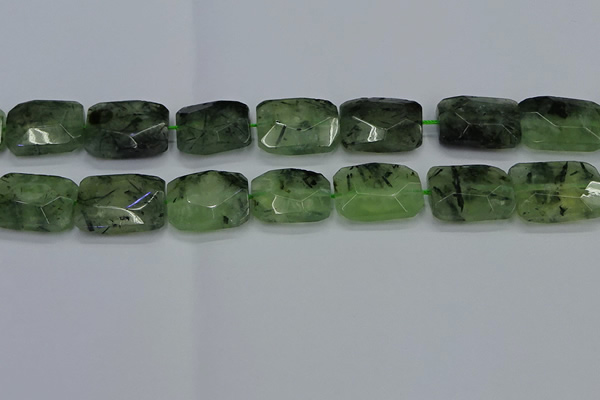 CNG7485 15.5 inches 18*25mm - 20*30mm faceted freeform prehnite beads