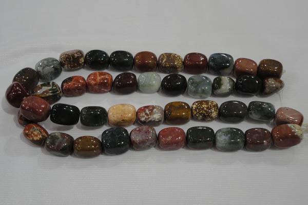 CNG750 15.5 inches 13*18mm nuggets Indian agate beads wholesale