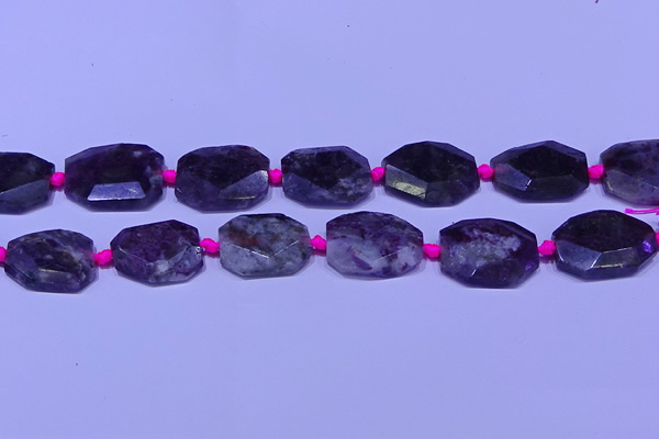 CNG7525 15.5 inches 18*25mm - 25*35mm faceted freeform tourmaline beads