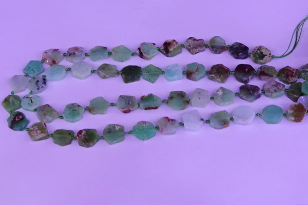 CNG7615 15.5 inches 10*12mm - 15*16mm freeform Australia chrysoprase beads
