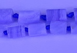 CNG7641 15.5 inches 5*7mm - 8*10mm nuggets blue Lace agate beads