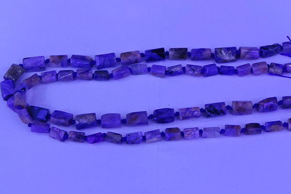 CNG7648 15.5 inches 5*7mm - 8*10mm nuggets charoite beads