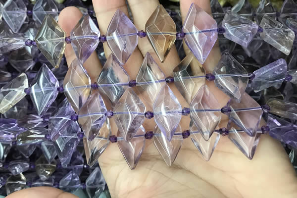 CNG7702 15.5 inches 13*20mm - 15*25mm faceted freeform ametrine beads
